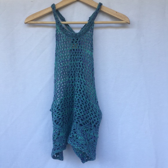 Urban Outfitters Tops - UO Staring at Stars High Neck Crochet Crop Top